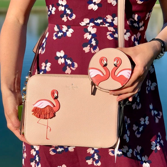 💥 Kate Spade Flamingo By The Pool Crossbody Set💥 - Picture 5 of 8